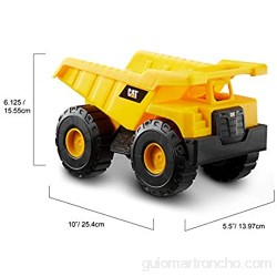 Caterpillar- Camion Volquete Cat 25 cm Vehiculo de construccion Color Amarillo (Funrise International 82061)