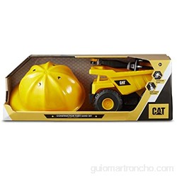 Caterpillar- Camion Volquete Cat 25 cm Vehiculo de construccion Color Amarillo (Funrise International 82061)