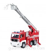 DRIVEN by Battat WH1001Z Standard Series Fire Toy Escalera Extensible Luces y Sonidos - Camiones y vehículos de Trabajo para niños a Partir de 3 años Rojo Escala 1: 16