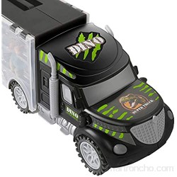 m zimoon Juguete de Camión de Dinosaurio Dinosaurios Juguetes Camión Transportador con 6 Mini Dinosaurios Educativo Juguete para Niños Niñas