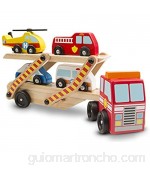 Melissa & Doug- Cars & Trucks Juguete Portavehículos de Emergencia 3+ Años Multicolor (14610)