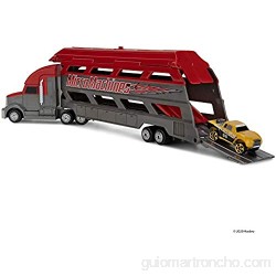 Micro Machines Paquete de Inicio Mini transportador Rojo - Incluye 2 vehículos camión y Coche Exclusivo Posibilidad de Algo Raro - colección de Coches de Juguete