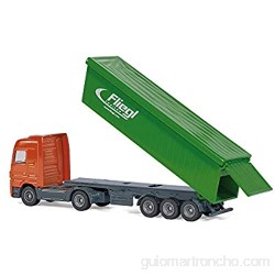 siku 1796 Camión con semirremolque volquete Lona desmontable 1:87 Metal/Plástico Verde/Naranja