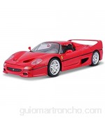 Bburago - 1/18 Ferrari Race & Play F50 (Techo Cerrado) Color Rojo (18-16004)
