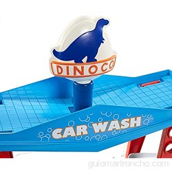 Cars Autolavado Dinoco incluye dos coches de juguete vehículo cambia de color (Mattel GTK91)