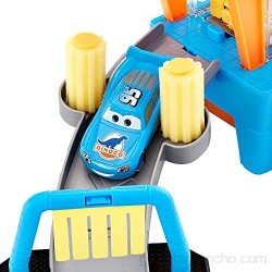 Cars Autolavado Dinoco incluye dos coches de juguete vehículo cambia de color (Mattel GTK91)
