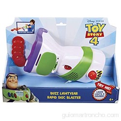 Disney Toy Story 4 Superlanzadiscos de Buzz juguetes niños +4 años (Mattel GDP85)