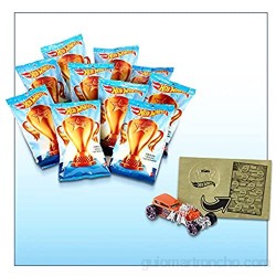 Hot Wheels Pack 10 Coches de Juguete Sorpresa con recompensas y Pegatinas Regalo para niños +3 años (Mattel GWN97)