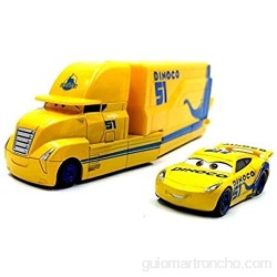 LANTIANXIAN Pixar Cars Regalos 3 Juguetes Rayo Mcqueen Jackson tormenta Mack Truck tío 1:55 Diecast Modelo de Coche for niños de Navidad (Color : Chick Uncle)