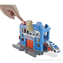 Mattel Hot Wheels-City Escape de la estación de policía pistas de coches de juguetes niños +4 años multicolor FNB00 color/modelo surtido