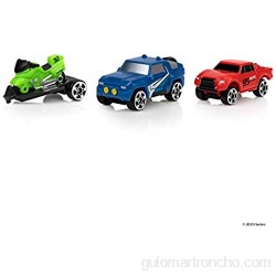 Micro Machines Paquete de Inicio Truco - Incluye 3 vehículos Motocicletas y Autos de Carrera Posibilidad de Algo Raro - colección de Autos de Juguete