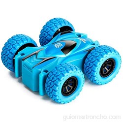 YuWei Smart Kids Pull-Back Friction Toy Cars Doble Cara para Empujar Y Caminar Acrobacias Giratorias VehíCulos Todoterreno Juguetes para NiñOs Y NiñAs De 3 A 8 AñOs Regalo (Paquete De 4)