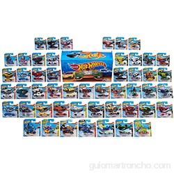 Hot Wheels Pack 50 Vehículos coches de juguete (modelos surtidos) (Mattel V6697)