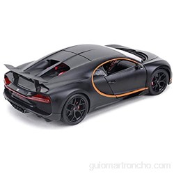 Bleyoum Auto Modelo 1:18 Chiron Sports Black Static Die Cast Vehículos Coleccionables Modelo De Coche Juguetes