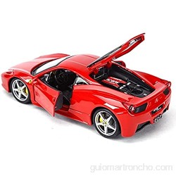 Bleyoum Auto Modelo 1:24 Ferrari 458 Italia Coche Deportivo Estático Vehículos De Fundición Modelo Coleccionable Juguetes De Coche