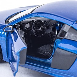 Bleyoum Auto Modelo 1:24 R8 V10 Plus Coche Deportivo Estático Vehículos De Fundición Modelo Coleccionable Juguetes De Coche