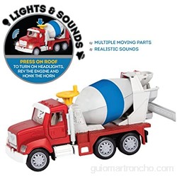DRIVEN by Battat WH1014Z Micro Cemento Mezclador y Manivela – Camiones Vehículos de Trabajo y Juguetes de Construcción para Niños a Partir de 3 años Nylon/A
