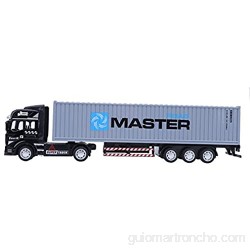 Evonecy Juguete de camión contenedor extraíble fácil de operar Exquisito Juguete Modelo de camión de construcción simulación(Gray Cargo Truck)
