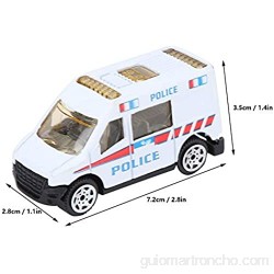 Hztyyier 6 Unids Niños Policía Coche de Juguete Mini Simulación de Aleación de Vehículos de Juguete Serie de Regalos Modelo para Niños