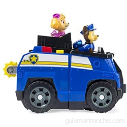 PAW Patrol Chase Split-Second 2 en 1 Transforming Police Cruiser Vehículo con 2 Figuras coleccionables