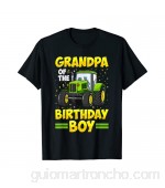 Abuelo De El Cumpleaños Boy Tractor Granja Camión Fiesta Camiseta