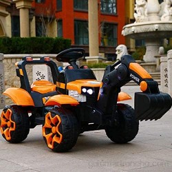 Kedorle Digger Scooter Tractor Toys Bulldozer Incluye Paseo en el Entrenamiento de Intereses del Tractor Juguetes interactivos Excavadora de Juguetes de Juguete para niños de Juguete Tractor Tractor