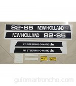 Kit de 10 pegatinas para tractor New Holland 82-85 para tractores New Holland