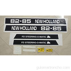 Kit de 10 pegatinas para tractor New Holland 82-85 para tractores New Holland