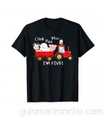 Oink Baa Moo I'm 5 Farm Theme Birthday Tractor Farm Animals Camiseta
