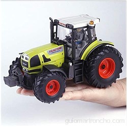OYZK 1: 32 Tractor aleación Modelo de simulación de Granja Mecánica Juguete de los niños del Regalo de cumpleaños del Tractor (Color : Verde)