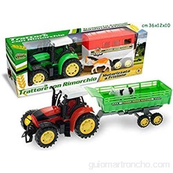 Teorema Giocattoli - Tractor de Transporte de Animales con Remolque Multicolor 3.TE63814