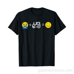 Tractor Emoji Funny Farmer - Los tractores me hacen feliz Camiseta