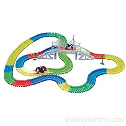 Amewi Rennbahn Teile Magic Traxx-Pista de Carreras (373 Piezas 5 50 m con Caja de Almacenamiento) Color (100615)