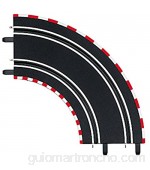 Carrera - Curva 1/90° 2 piezas escala 1:43 color Negro (20061603)