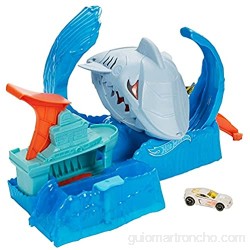 Hot Wheels - City Pista de Coches de Juguete Salto de Tiburón Color Shifter (Mattel GJL12)