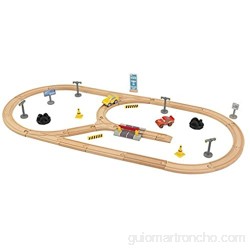 KidKraft 17213 Disney® Pixar Cars 3 Juego de madera Construye Tu Propio Circuito con 57 piezas de juego incluidas