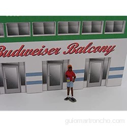 F837 - Greenhills Scalextric Carrera Standing Female with Drink Can Spectator 1.32 Scale - New