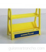 Greenhills Scalextric Carrera Tyre Rack Yellow 1.32 Scale - New - G1957