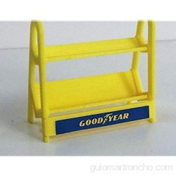 Greenhills Scalextric Carrera Tyre Rack Yellow 1.32 Scale - New - G1957