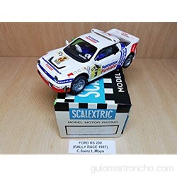 Scalextric Ford RS 200 Rally Race 1987 C.SAINZ L.Moya Coleccion Altaya miticos