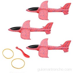 Jeanoko Modelo grande de espuma de avión modelo de avión de juguete Niños al aire libre Jugando niños Ejercicio (rojo)