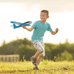 MOOKLIN ROAM 2 PCS Niños Planos de Espuma 44cm Avión Planeador Grande Glider Juguete Deportes Al Aire Libre Volar Juego con Dos Modelos de Vuelo para Niños Niñas Favores de la Fiesta