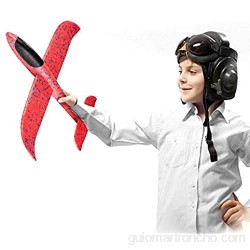 MOOKLIN ROAM 2 PCS Niños Planos de Espuma 44cm Avión Planeador Grande Glider Juguete Deportes Al Aire Libre Volar Juego con Dos Modelos de Vuelo para Niños Niñas Favores de la Fiesta