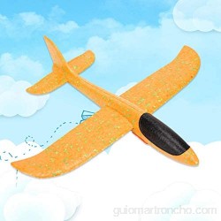 Omabeta Manual de lanzamiento de avión tiro avión juguete niños ejercicio niños regalo juego (naranja)