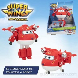 Super Wings - Figura Jett Super Wings transformable Superwings transformables Figuras de juguete Robot Avión Juguete Superwings transformables Super Alas Avión juguete Super Wings juguetes