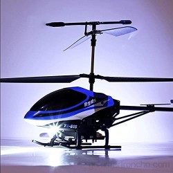 YANDFXSOP RC Helicopters con Gyro 2.4GHz LED LED 3Channel Altitud Hold Helicopter Mini Control Remoto Helicóptero Drones RC Avión Toy Regalo para Niños Niños Adulto (Color : Blue)