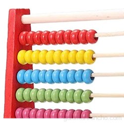 Ábaco Juguetes de ábaco de madera infantil juguetes matemáticas temprana matemáticas calculadora de juguetes de aprendizaje cuentagota contando juguetes para niños de desarrollo de inteligencia Red