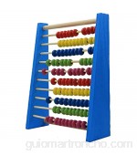 Ábaco Mini abacus de madera niños matemáticas tempranas aprendiendo números de juguete contando el cálculo de cuentas Abacus juguete educativo Blue