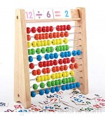 Ábaco Niños de madera cuentas arco iris abacus aritmética cálculo rompecabezas operación juguetes matemáticos aprendizaje educación rompecabezas juguete nuevo estilo Colorful