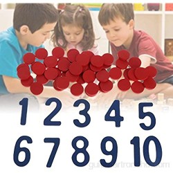 Karrychen Montessori Cards Counter Teaching Aid School Math Homeschool Curriculum Toy